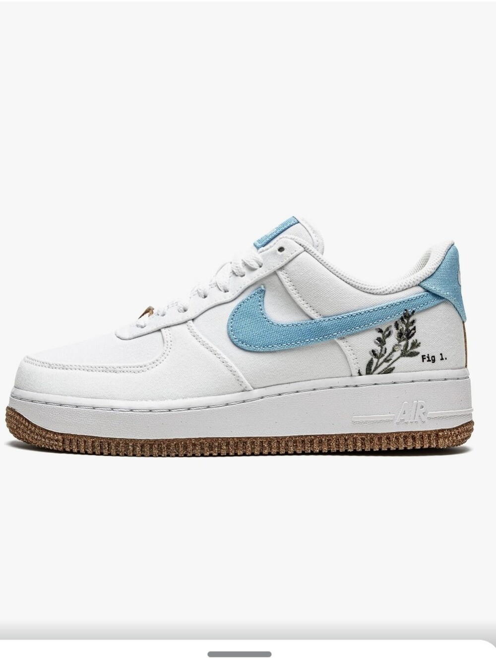 Nike Air Force 1 Low Women's Sneakers in White/Light Blue